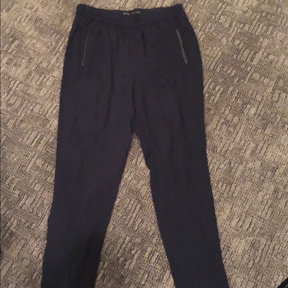 Zara pants with leather details